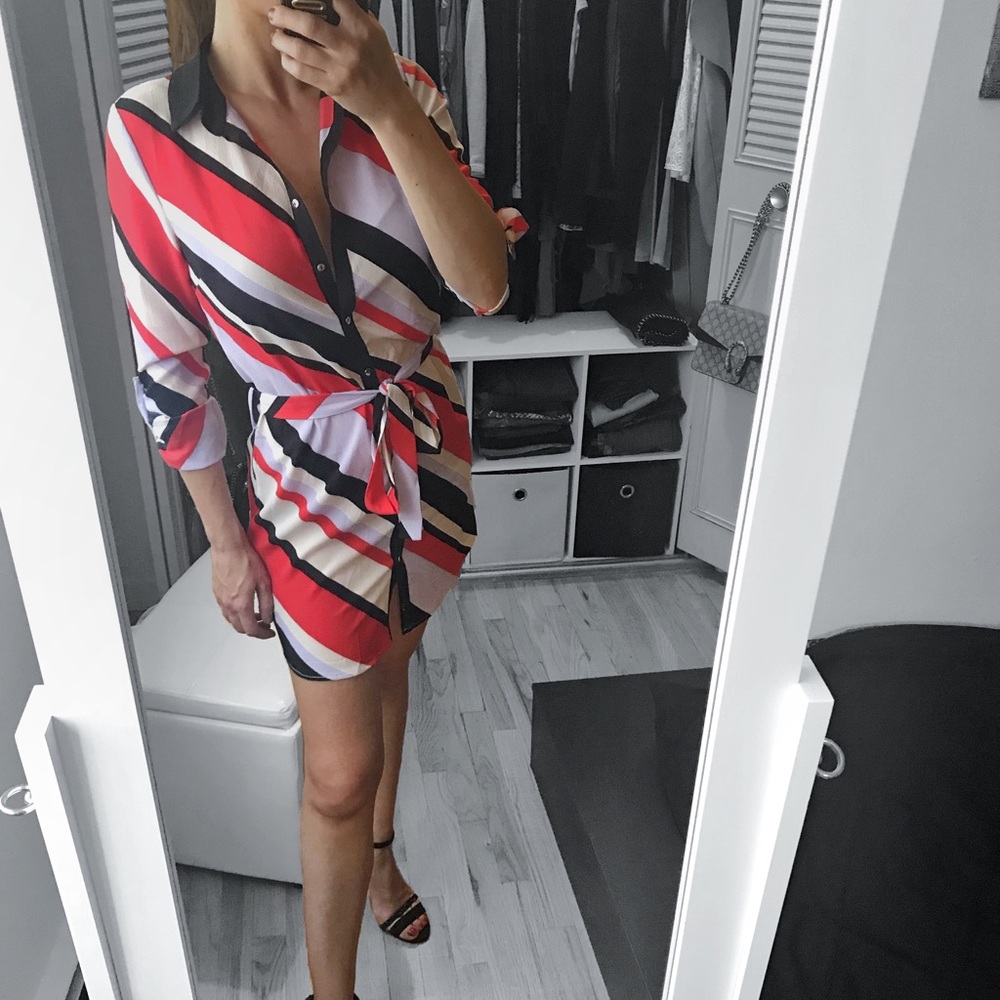 LOLITA Multi Stripe Shirt Dress